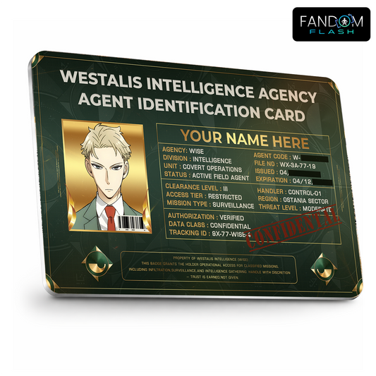 Westalis Intelligence Agency ID Card – Spy x Family Inspired Anime Photo ID