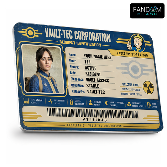 Resident ID Card – Fallout Inspired Custom Gaming Badge