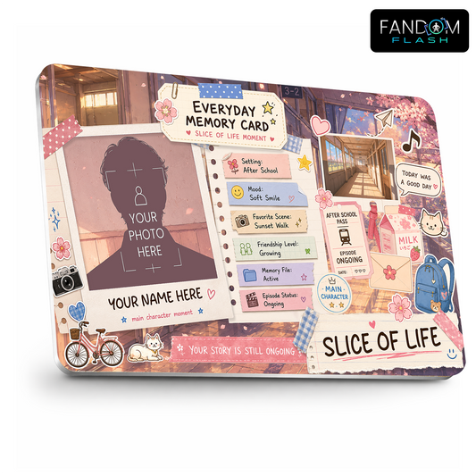 Everyday Memory Card – Slice of Life Inspired Custom Scrapbook Badge