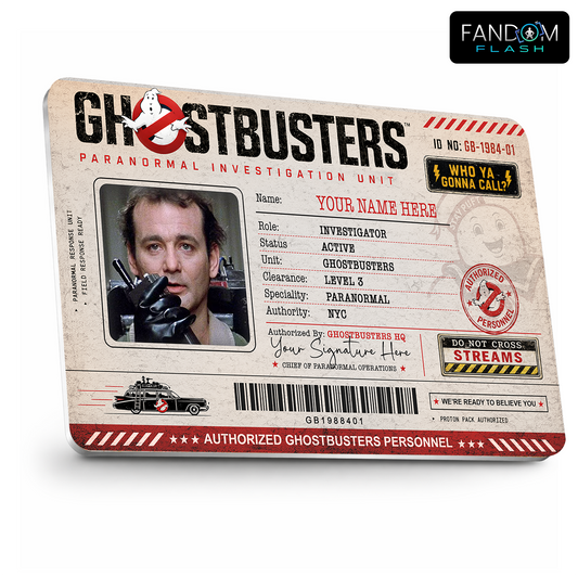 Paranormal Investigator ID Card – Ghostbusters Inspired Custom Badge