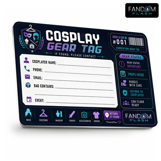 Cosplay Gear Tag – Fill-In Convention Bag Contact Card