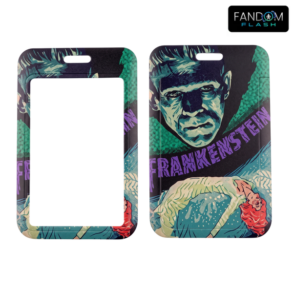 Frankenstein Inspired Monster Badge Holder – Vintage Horror ID Card Sleeve