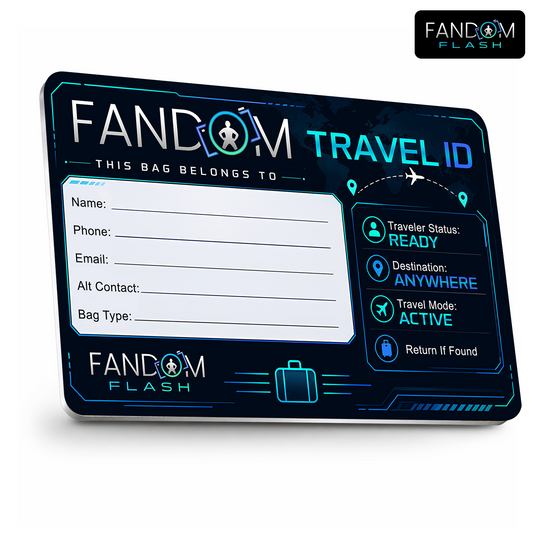 Travel ID Bag Tag – Fill-In Luggage Owner Contact Card