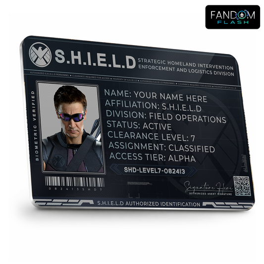 S.H.I.E.L.D. Badge – Marvel Inspired Classified Agent Photo ID