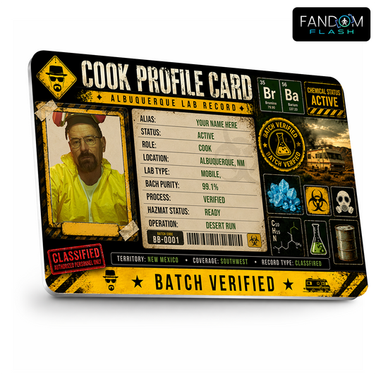 Cook Profile Card – Breaking Bad Inspired Custom Chemistry Badge