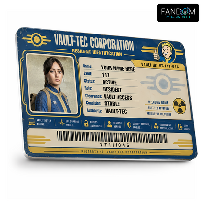 Resident ID Card – Fallout Inspired Custom Gaming Badge