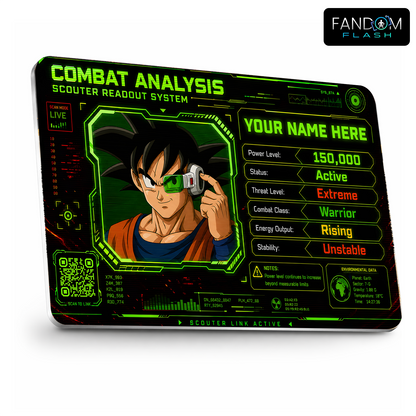 Scouter Profile Card – Dragon Ball Inspired Anime Photo ID