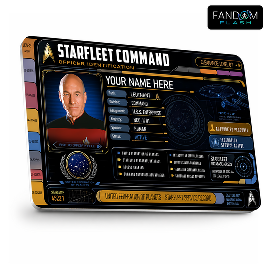 Officer Identification Card – Star Trek Inspired Custom Sci-Fi Badge