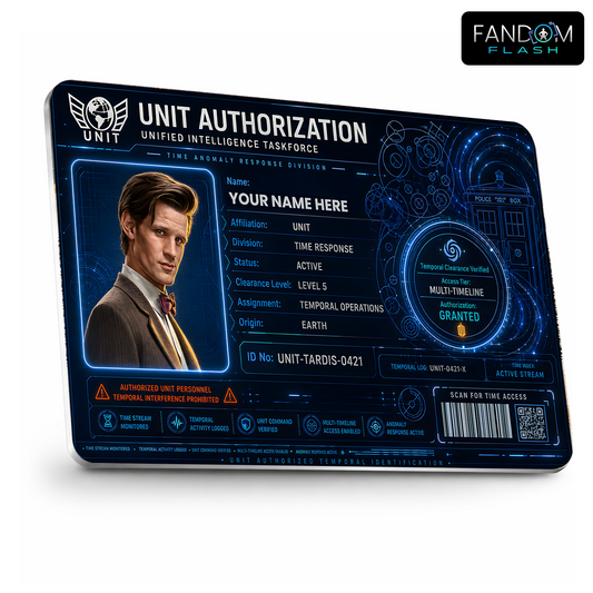 UNIT Authorization ID – Doctor Who Inspired Sci-Fi Photo ID