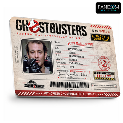 Paranormal Investigator ID Card – Ghostbusters Inspired Custom Badge
