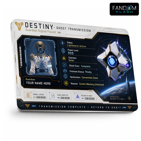 Ghost Transmission Card – Destiny Inspired Guardian Signal Badge
