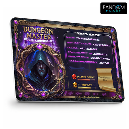 Dungeon Master ID Badge – DnD Inspired Fantasy Photo ID