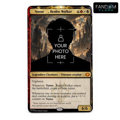 Realm Walker Custom Trading Card – Magic: The Gathering Inspired Legendary Creator Card