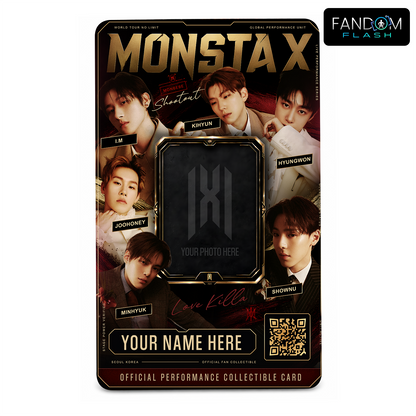 Performance Collectible Card – MONSTA X Inspired Custom K-Pop Badge