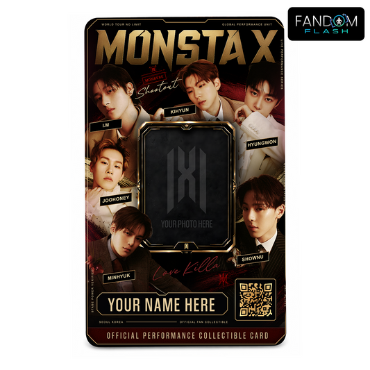 Performance Collectible Card – MONSTA X Inspired Custom K-Pop Badge