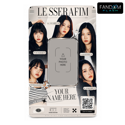 Fearless Fan Collectible Card – LE SSERAFIM Inspired K-Pop Photo ID