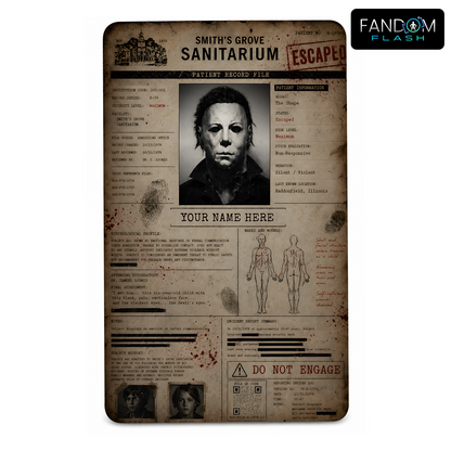 Escaped Patient Record – Halloween Inspired Horror Photo ID