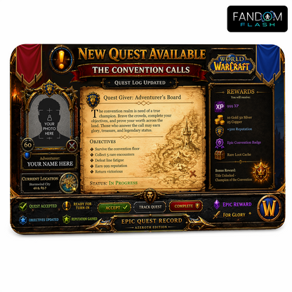 Convention Quest Record – World of Warcraft Inspired Adventurer Badge