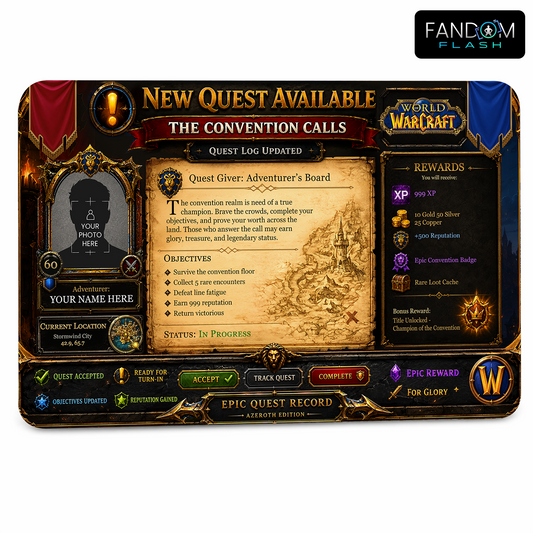 Convention Quest Record – World of Warcraft Inspired Adventurer Badge