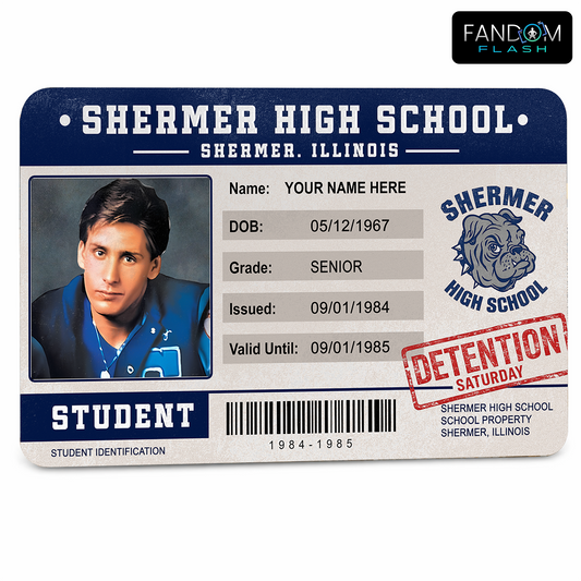 Student ID Card – The Breakfast Club Inspired Custom Movie Badge