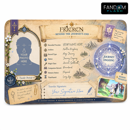 Journey Ongoing Traveler Record – Frieren Inspired Fantasy Adventure Card