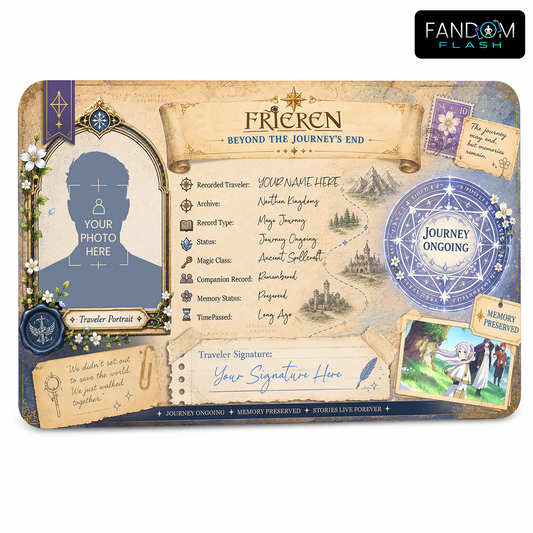 Journey Ongoing Traveler Record – Frieren Inspired Fantasy Adventure Card
