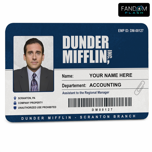 Employee ID Card – The Office Inspired Custom TV Badge