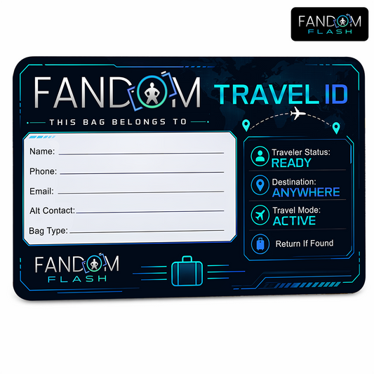 Travel ID Bag Tag – Fill-In Luggage Owner Contact Card