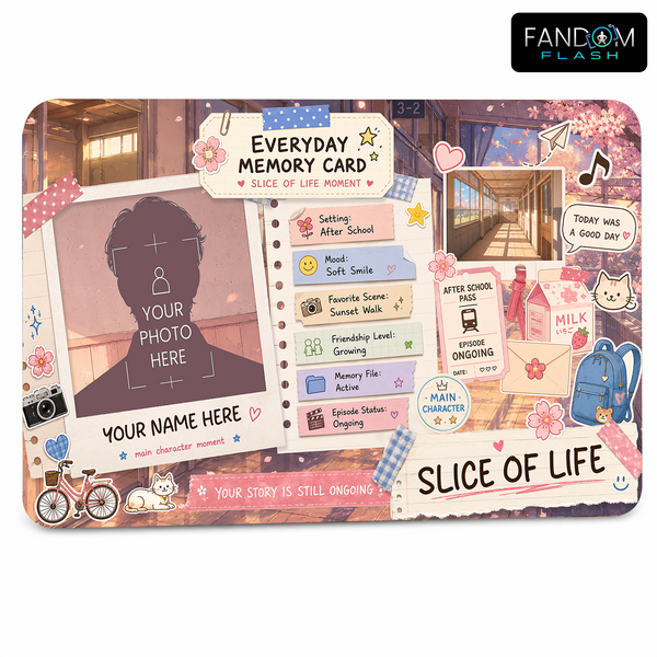 Everyday Memory Card – Slice of Life Inspired Custom Scrapbook Badge