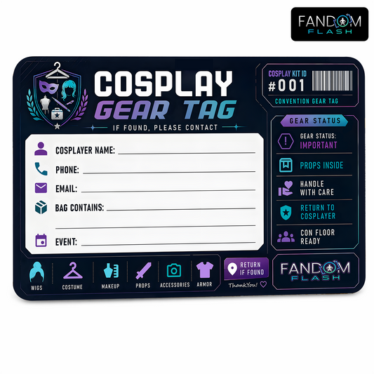 Cosplay Gear Tag – Fill-In Convention Bag Contact Card