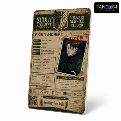 Scout Regiment Badge – Attack on Titan Inspired Anime Photo ID