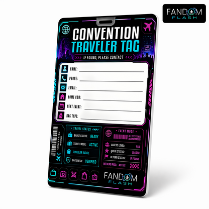 Convention Traveler Tag – Event Inspired Owner Contact Bag Tag
