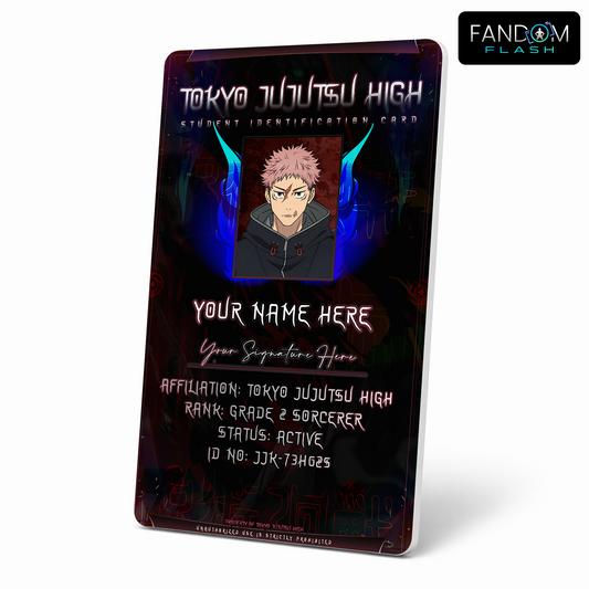 Sorcerer Student Badge – Jujutsu Kaisen Inspired Anime Photo ID
