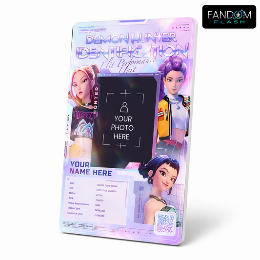 Demon Hunter Identification Card – KPop Demon Hunters Inspired Photo ID
