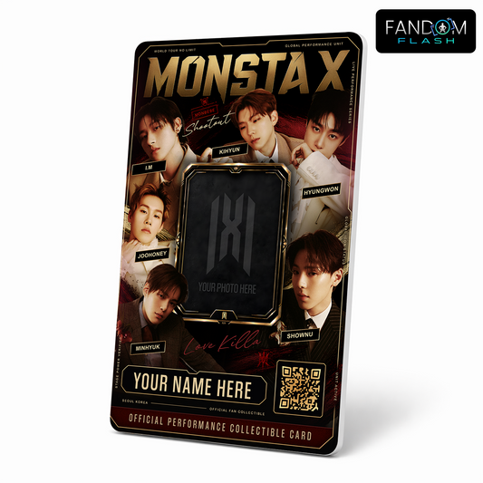 Performance Collectible Card – MONSTA X Inspired Custom K-Pop Badge