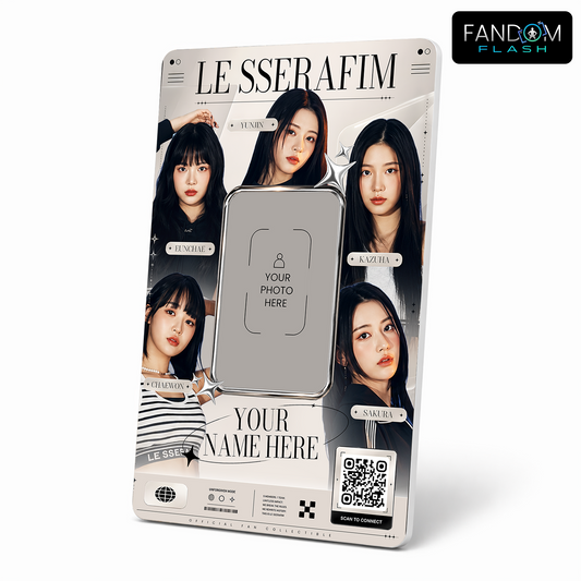 Fearless Fan Collectible Card – LE SSERAFIM Inspired K-Pop Photo ID