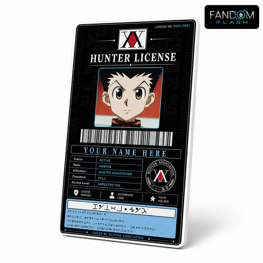 Hunter License ID Badge – Hunter x Hunter Inspired Anime Card