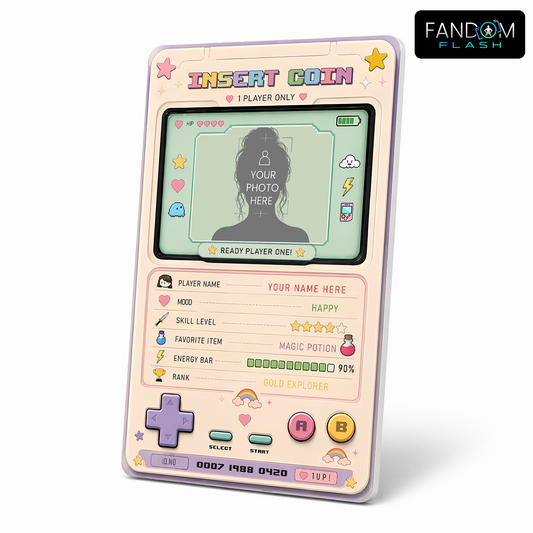 Ready Player One Card – Retro Handheld Gaming Inspired Player Profile Badge