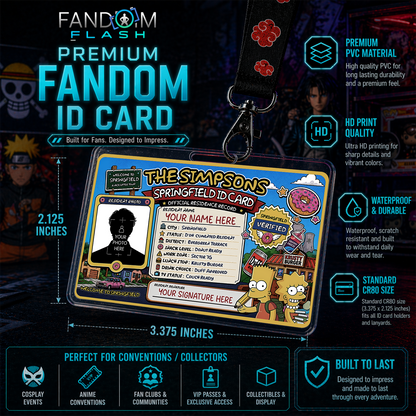 Springfield ID Card – The Simpsons Inspired Residence Record Card
