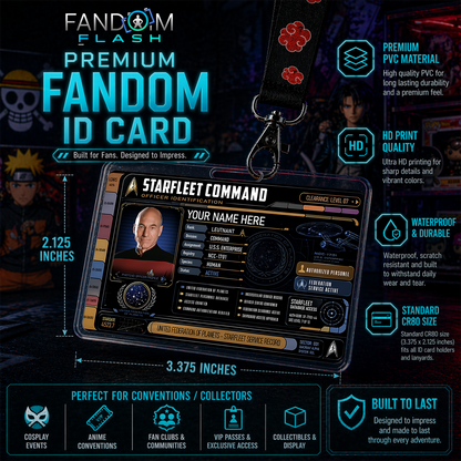 Officer Identification Card – Star Trek Inspired Custom Sci-Fi Badge
