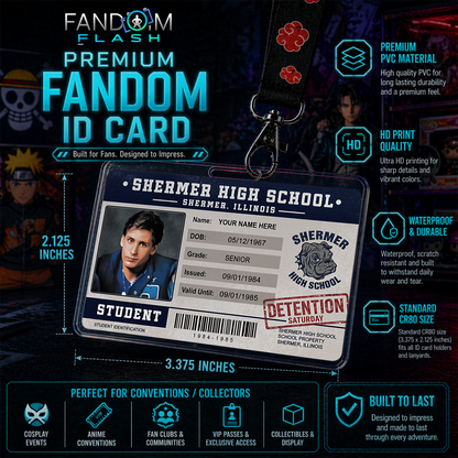 Student ID Card – The Breakfast Club Inspired Custom Movie Badge