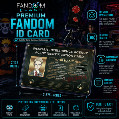 Westalis Intelligence Agency ID Card – Spy x Family Inspired Anime Photo ID