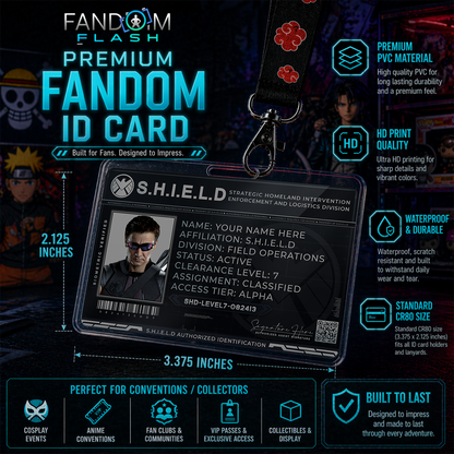 S.H.I.E.L.D. Badge – Marvel Inspired Classified Agent Photo ID
