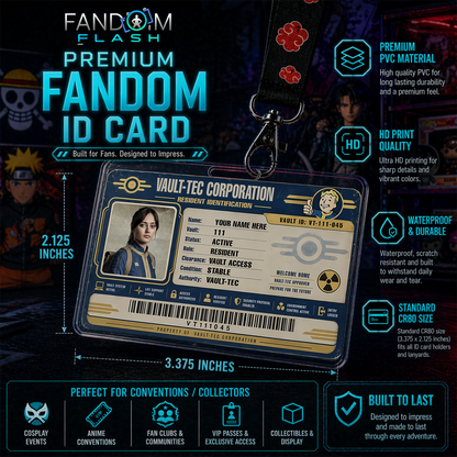 Resident ID Card – Fallout Inspired Custom Gaming Badge