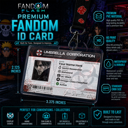 Biohazard Division Access Card – Resident Evil Inspired Horror Photo ID