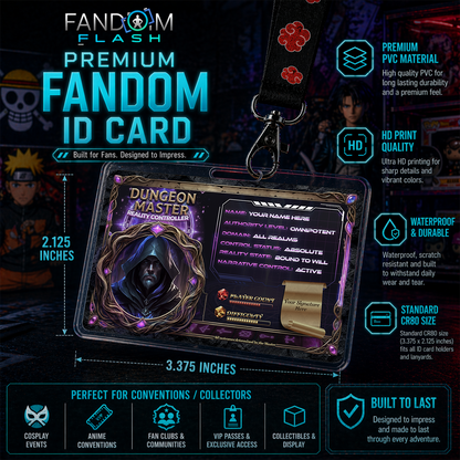 Dungeon Master ID Badge – DnD Inspired Fantasy Photo ID