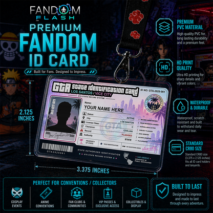 State Identification Card – GTA Inspired Custom Los Santos / Vice City Badge