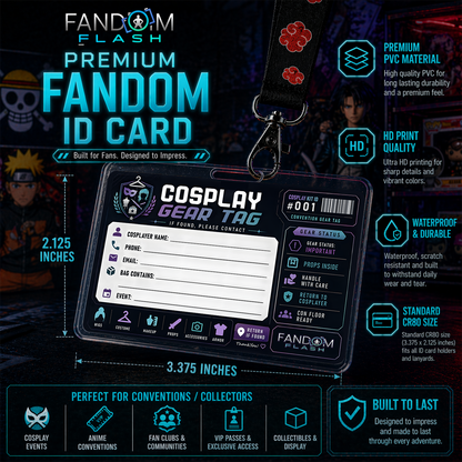 Cosplay Gear Tag – Fill-In Convention Bag Contact Card