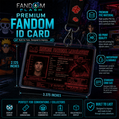 Hawkins National Laboratory ID Card – Stranger Things Inspired Sci-Fi Photo ID