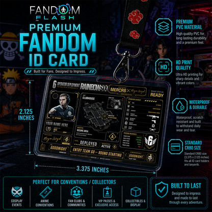 Operator Deployment Card – Rainbow Six Siege Inspired MERCR6 Creator Collab Badge